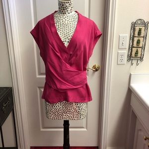 Pink Trina Turk Silk Top